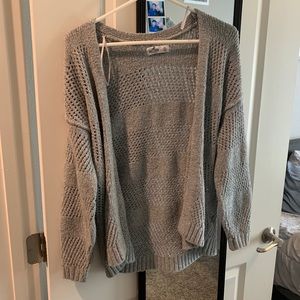Gray cardigan